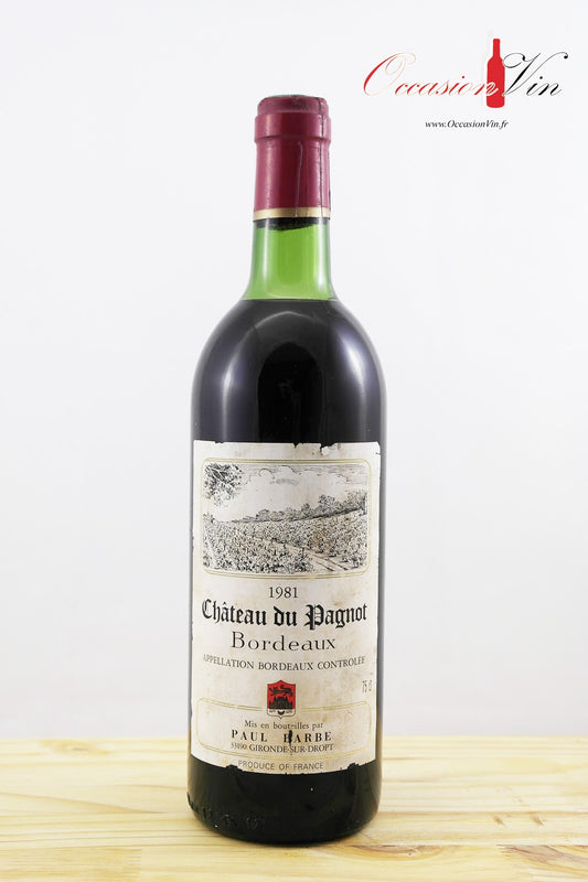 Château du Pagnot Vin 1981