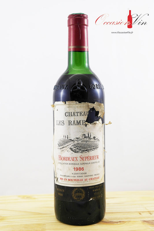 Château Les Rambeaux HE Vin 1986