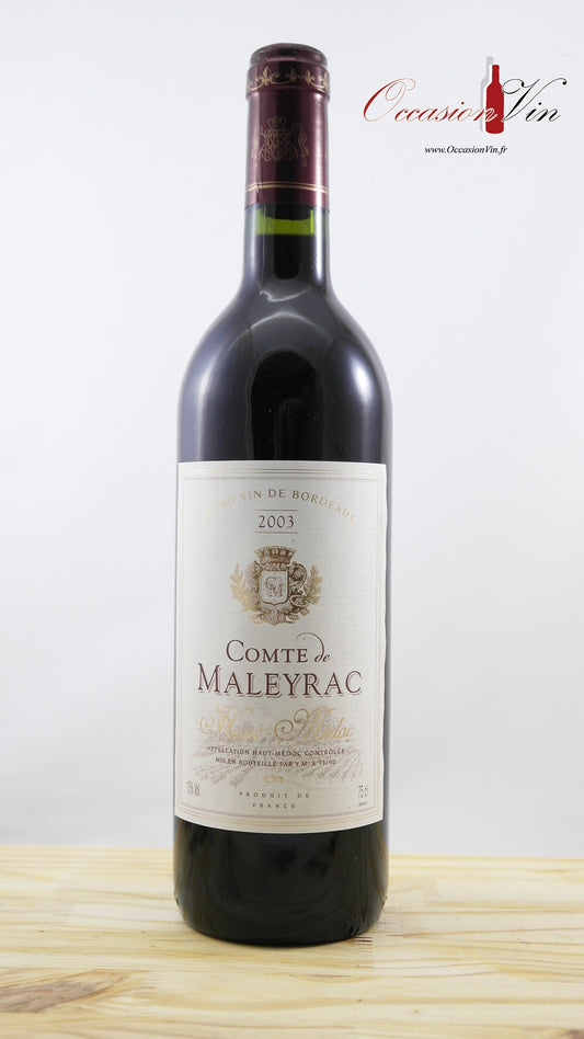 Comte Maleyrac Vin 2003