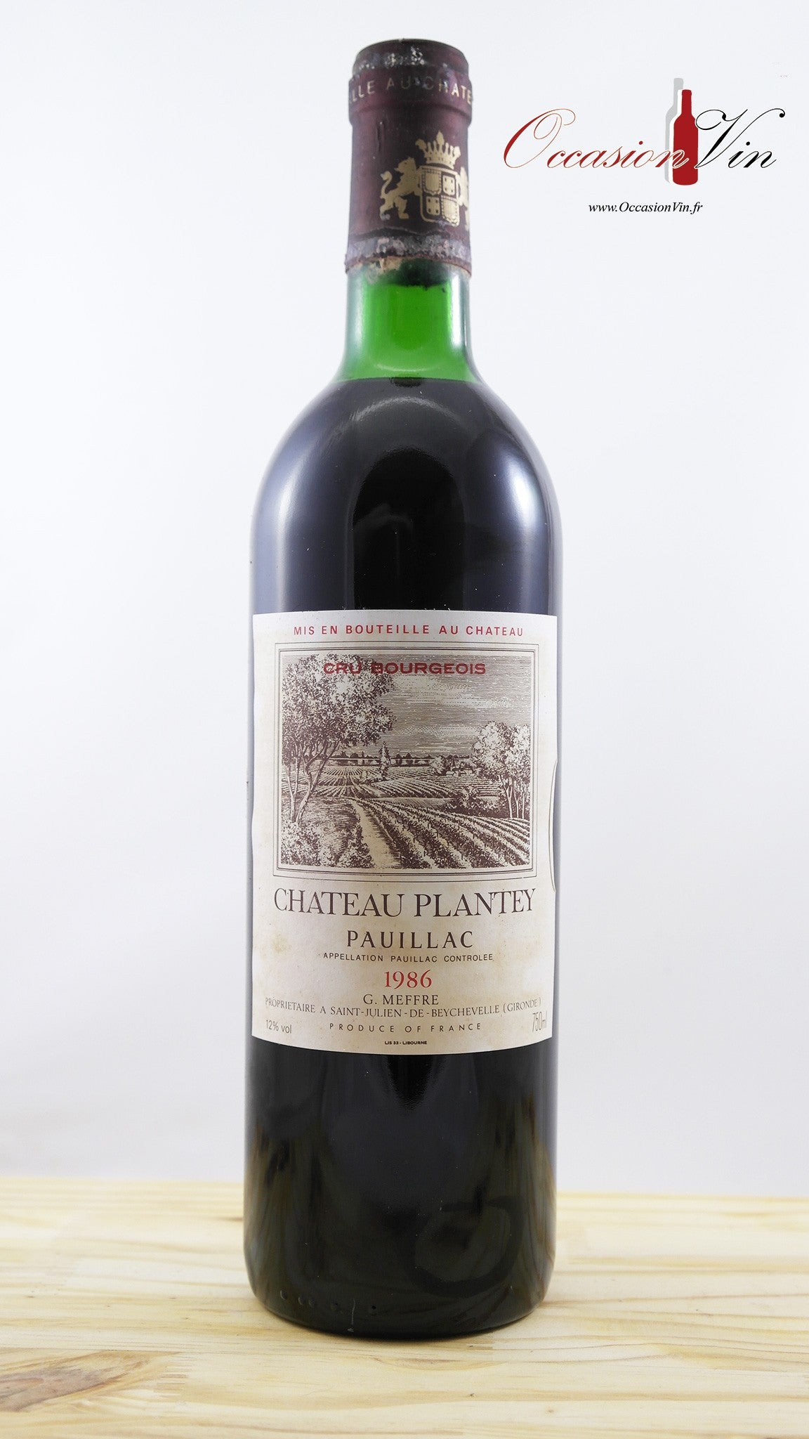 Château Plantey Vin 1986