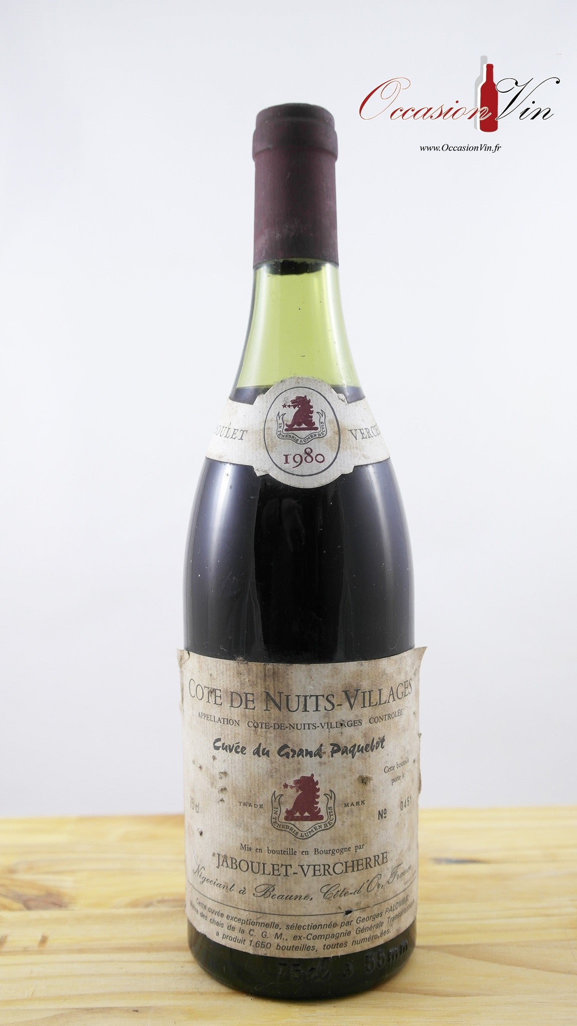 Cuvée du Grand Paquebot Vin 1980
