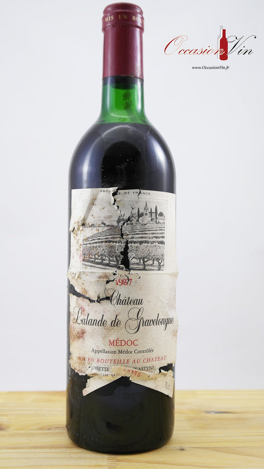 Château Lalande de Gravelongue ETA Vin 1987