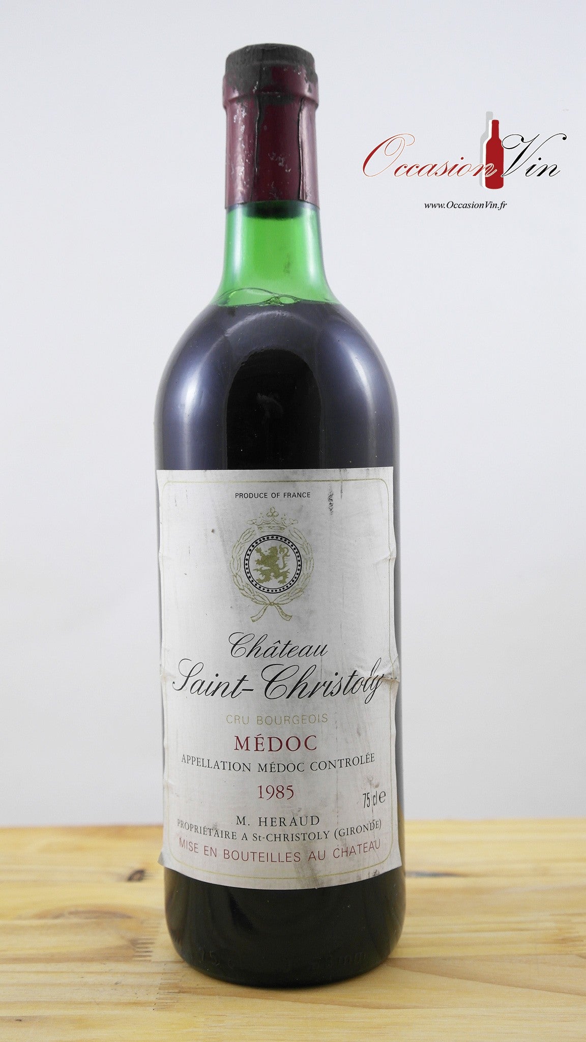 Château Saint Christoly Vin 1985