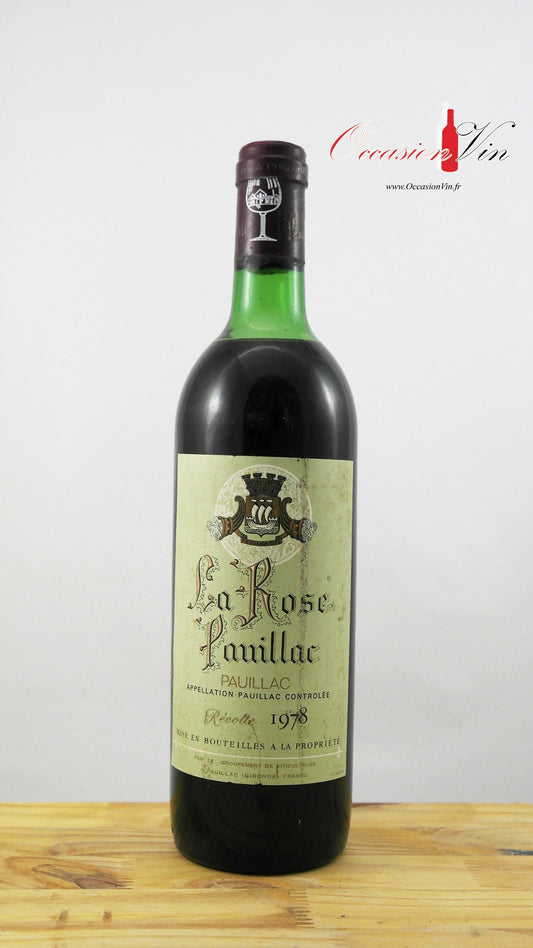 La Rose Famillac Vin 1978
