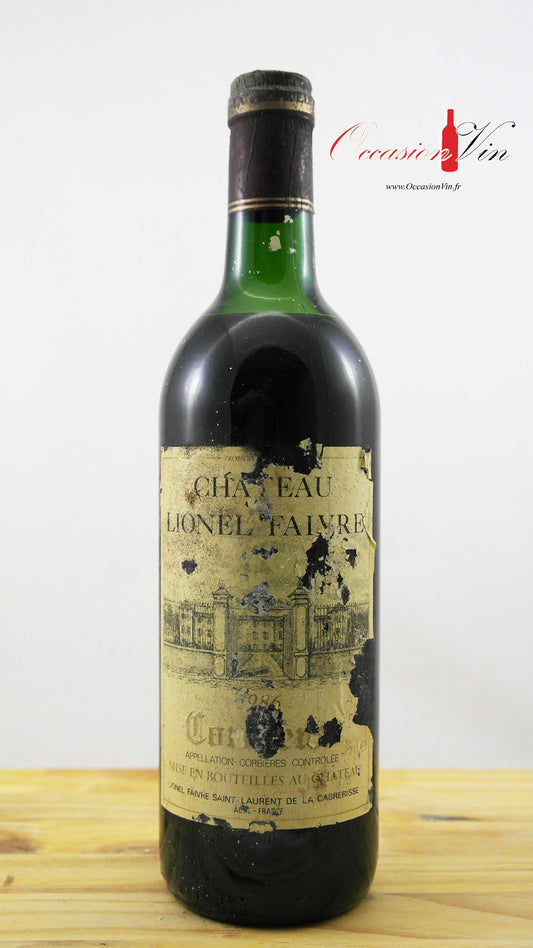 Château Lionel Faivre Vin 1986