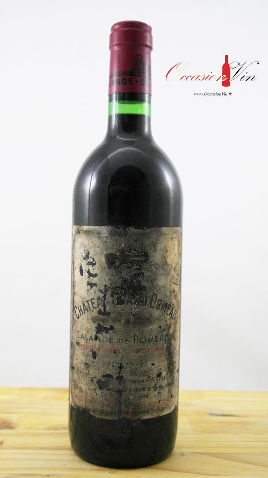 Château Grand Ormeau ETA Vin 1977