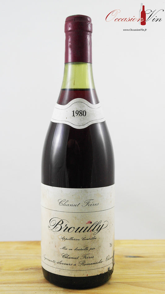 Brouilly Chanut Frères Vin 1980