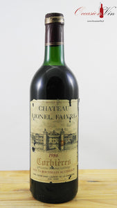 Château Lionel Faivre ELA Vin 1986