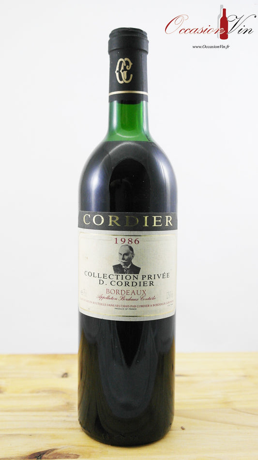 Cordier Collection Privée HE Vin 1986
