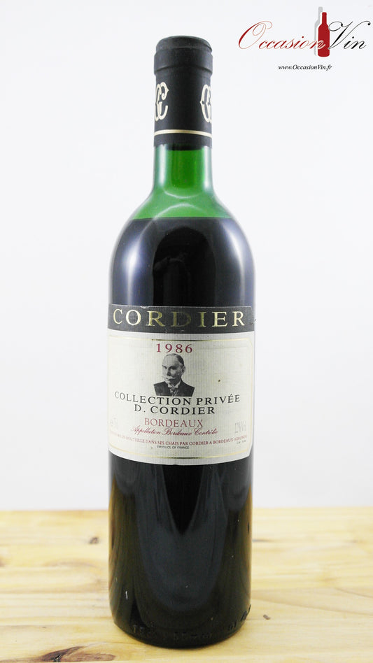 Cordier Collection Privée ME Vin 1986