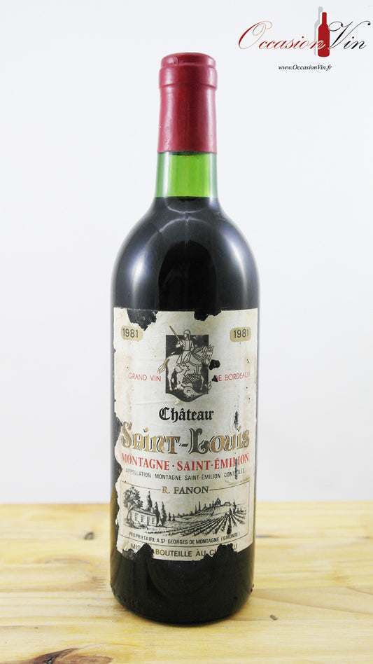 Château Saint-Louis BG Vin 1981