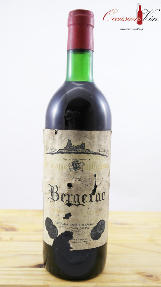 La Grappe de Gurson Bergerac BG Vin 1973