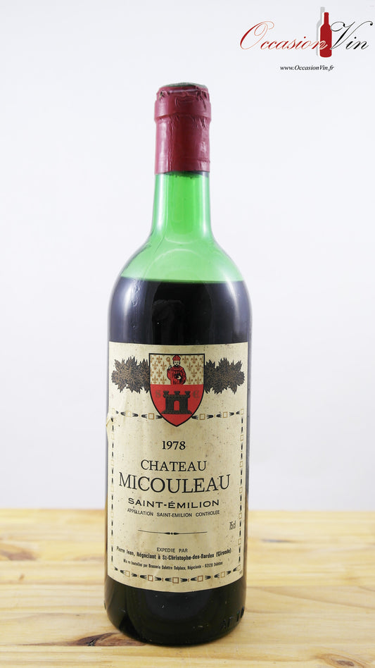 Château Micouleau ELA Vin 1978