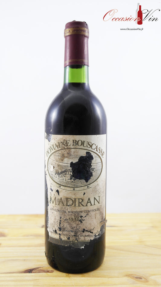 Madiran Domaine Bouscasse EA Vin 1978