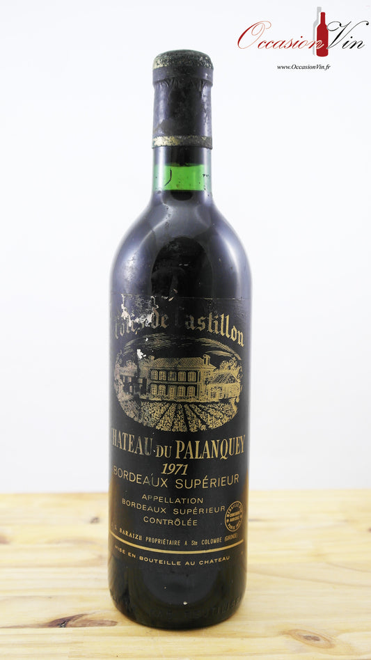 Château du Palanquey ETA Vin 1971