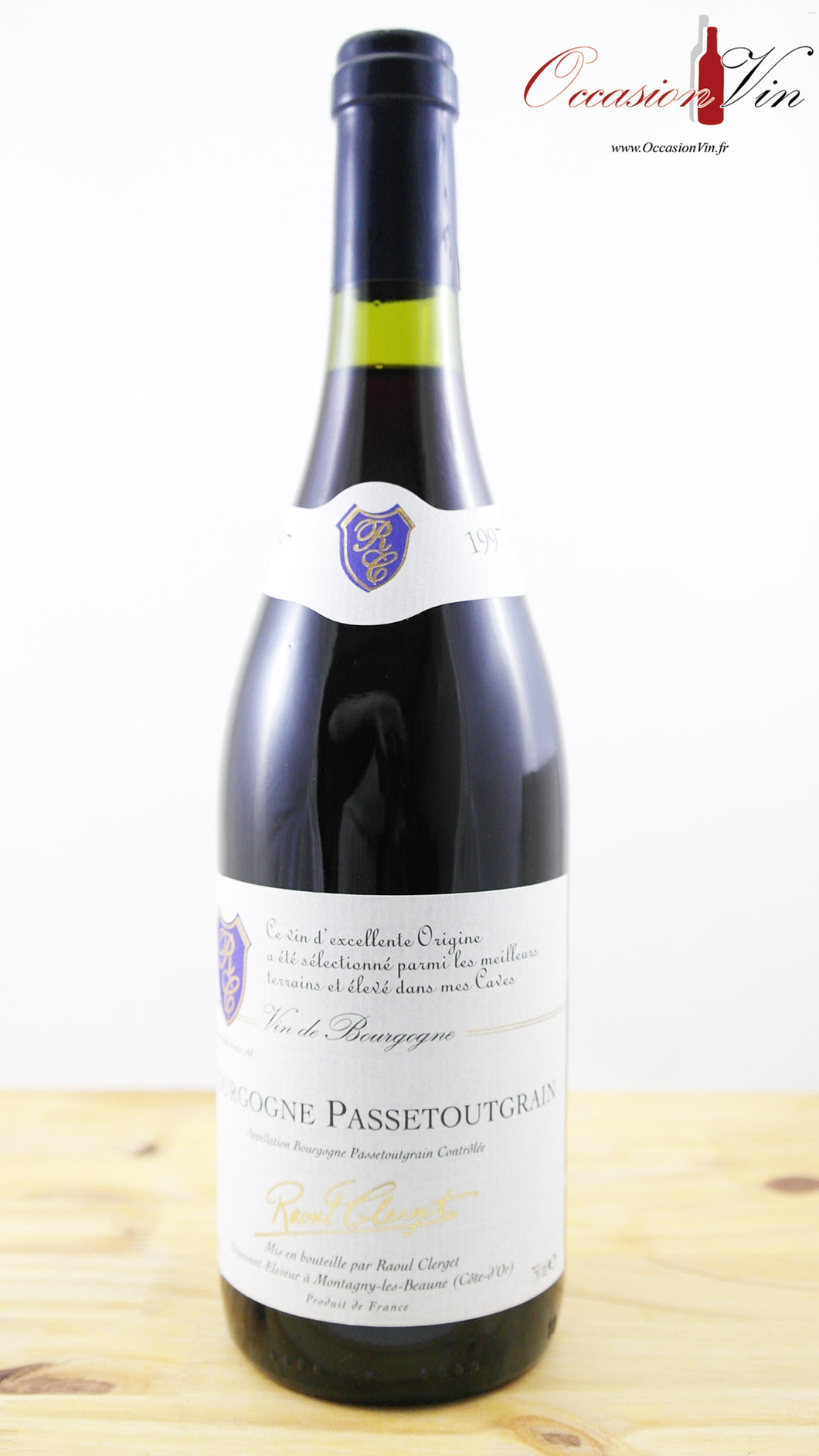 Bourgogne Passetoutgrain Raoul Clerget Vin 1997