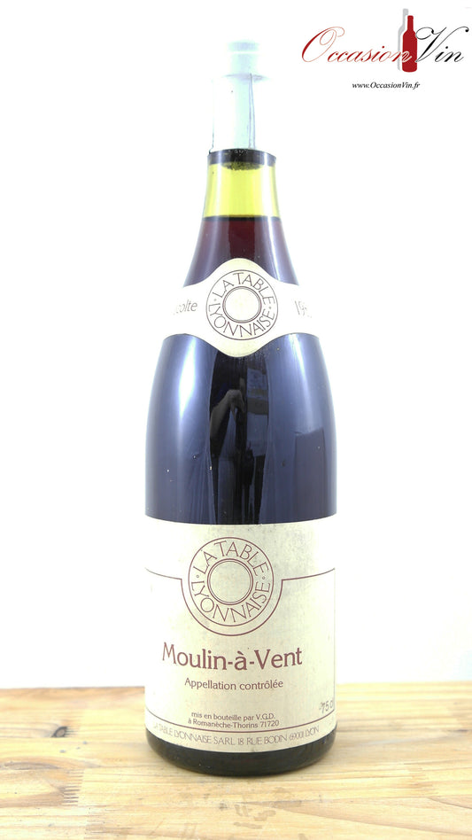 Moulin à Vent La Table Lyonnaise Vin 1982