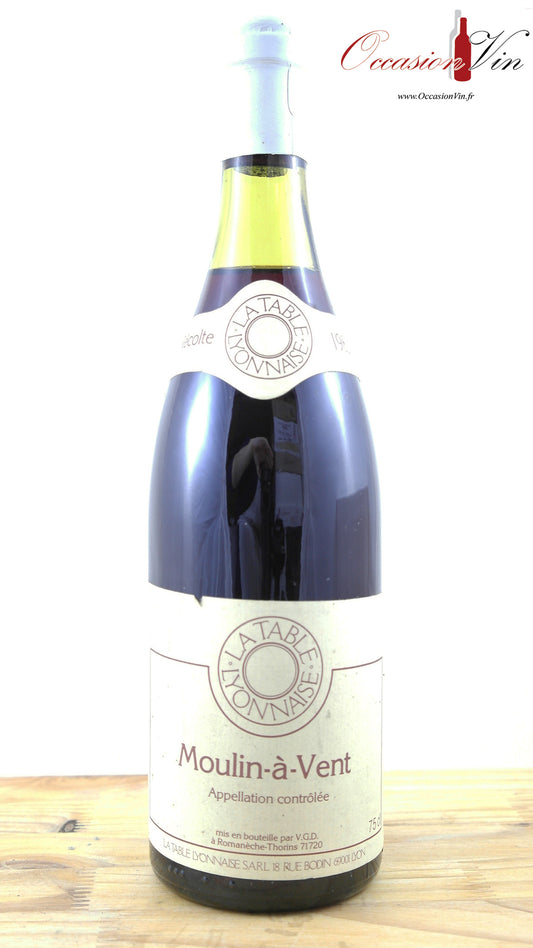 Moulin à Vent La Table Lyonnaise  NB Vin 1982