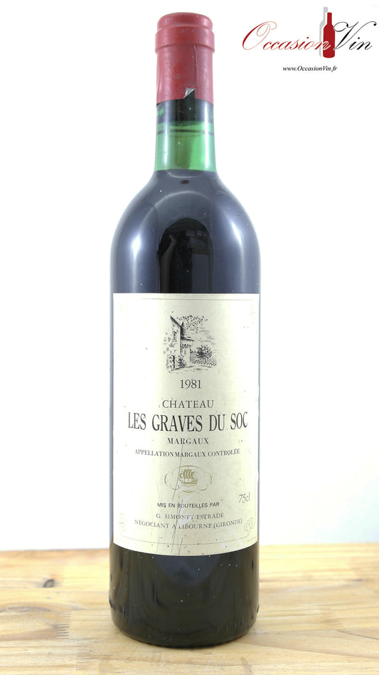 Château Les Graves du Soc EA Vin 1981