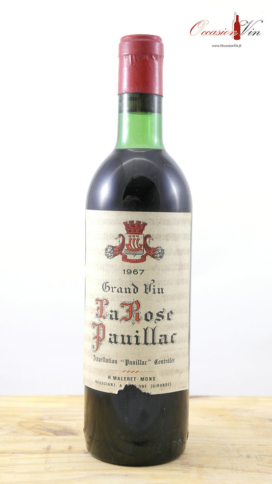 Grand Vin La Rose Pauillac EA Vin 1967