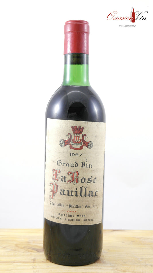 Grand Vin la Rose Pauillac HE Vin 1967
