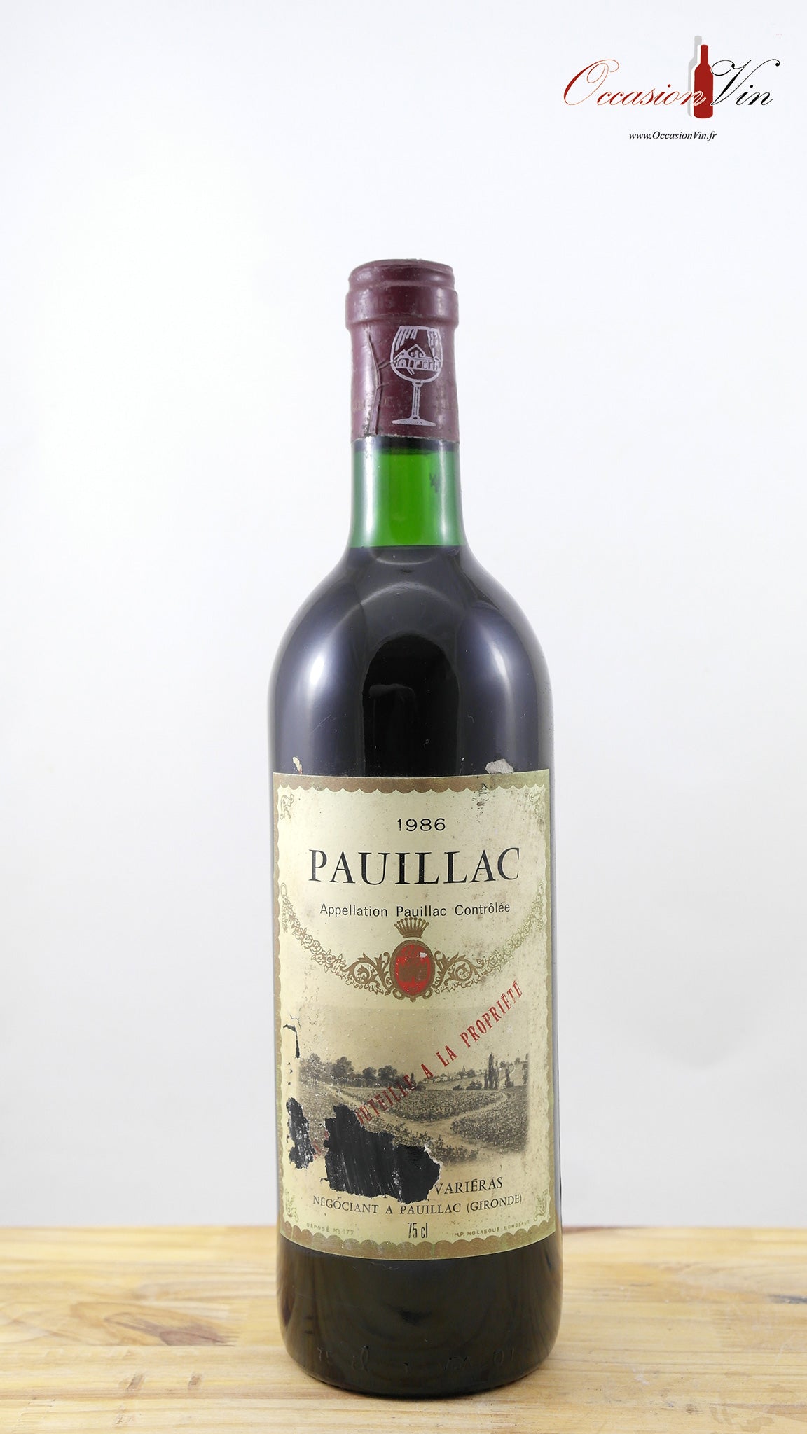 Pauillac Variéras Vin 1986