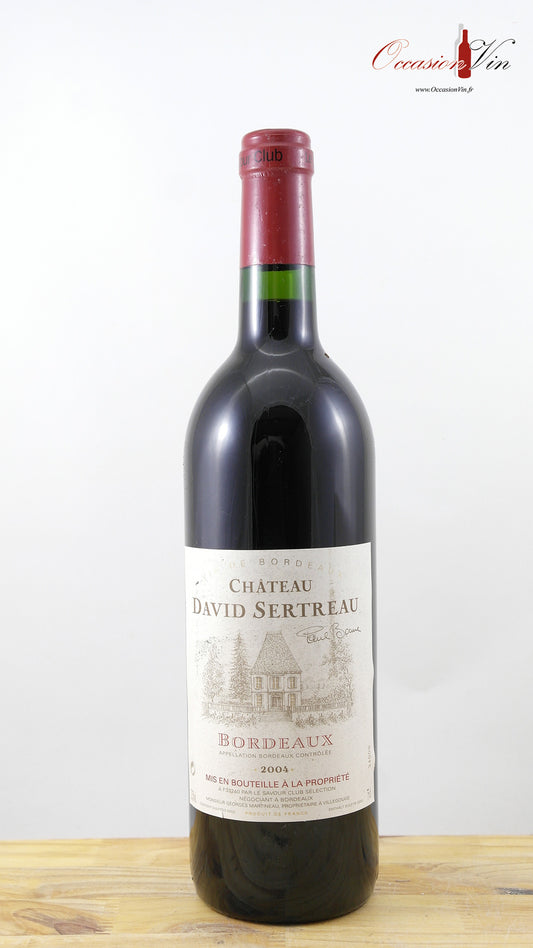 Château David Sertreau Vin 2004