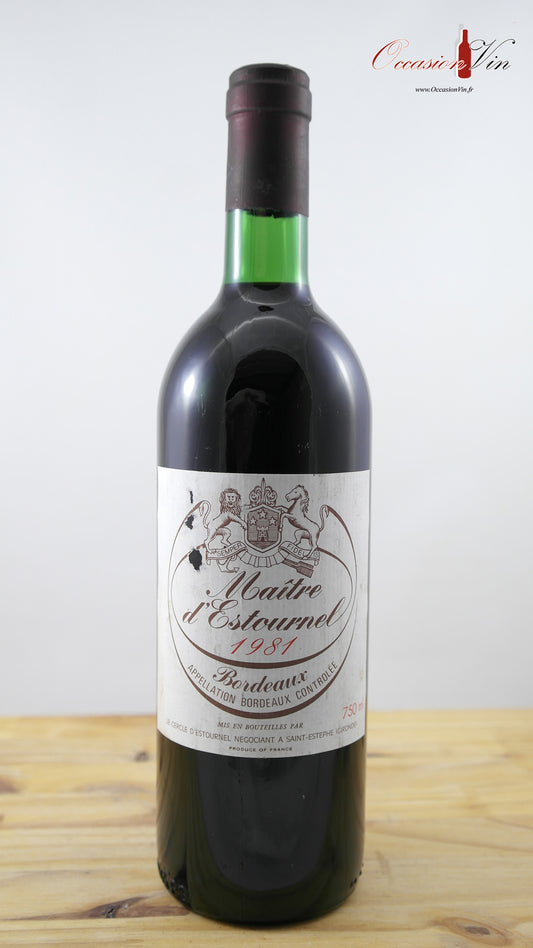 Maître d’Estournel Vin 1981