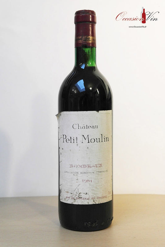 Château Petit Moulin Vin 1981