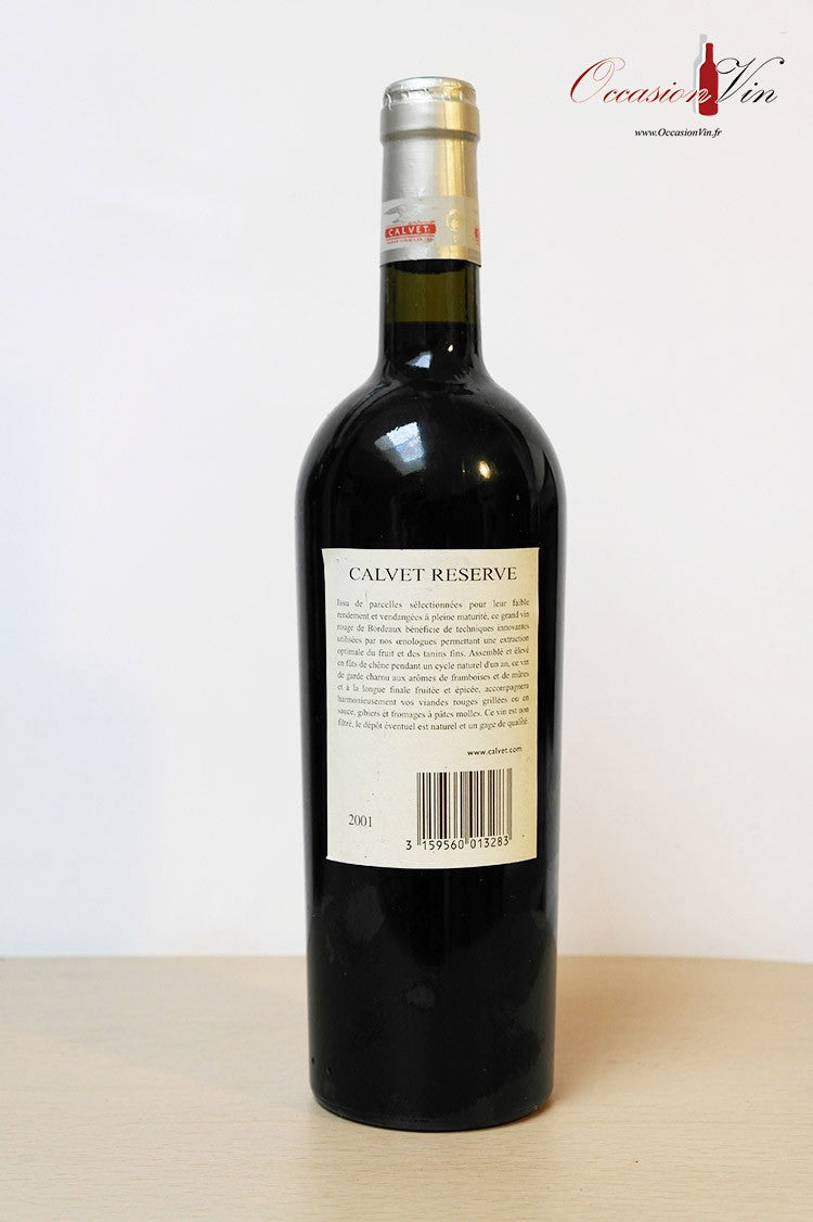 Calvet réserve Vin 2001