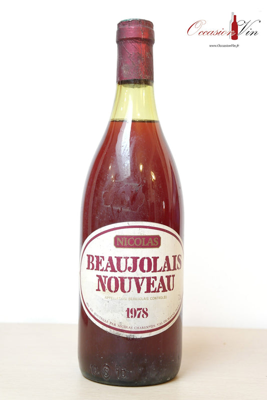 Beaujolais Nouveau Nicolas Vin 1978