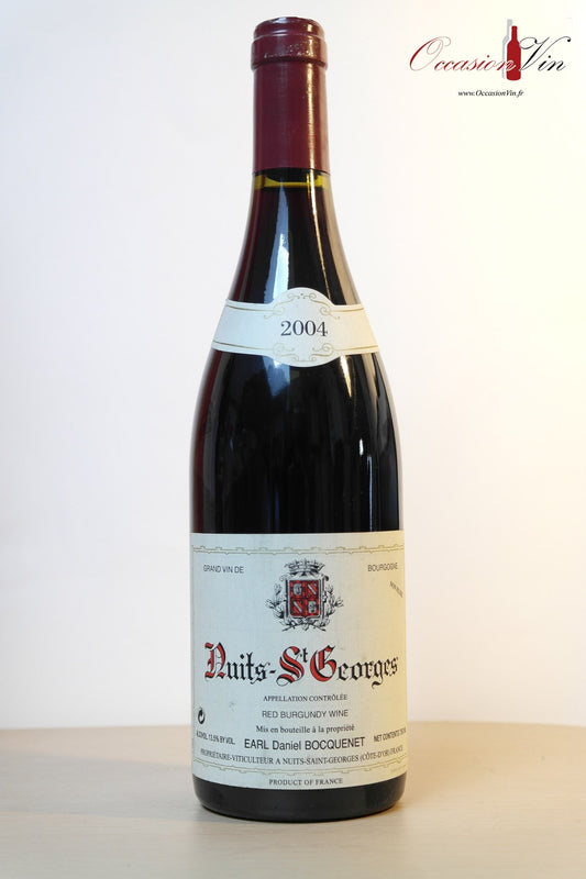 Nuits saint Georges Daniel Bocquenet Vin 2004
