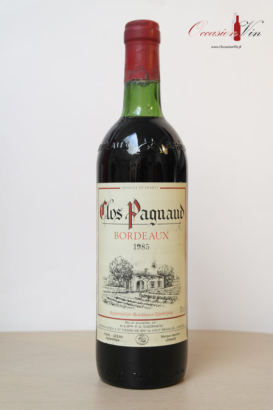 Clos Pagnaud Vin 1985
