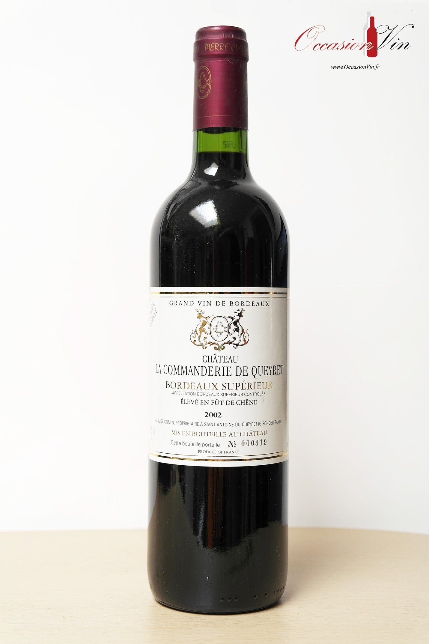 Château La Commanderie de Queyret Vin 2002