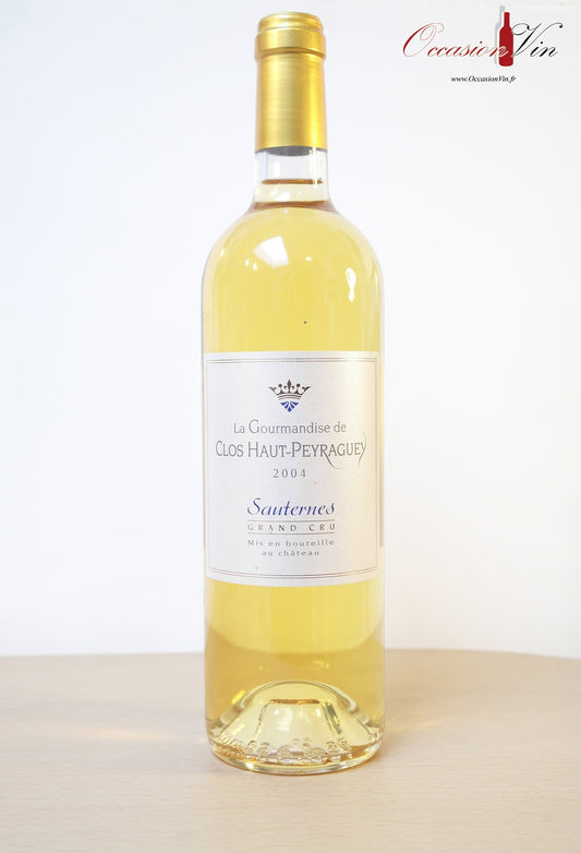 La gourmandise de Clos Haut-Peyraguey Vin 2004