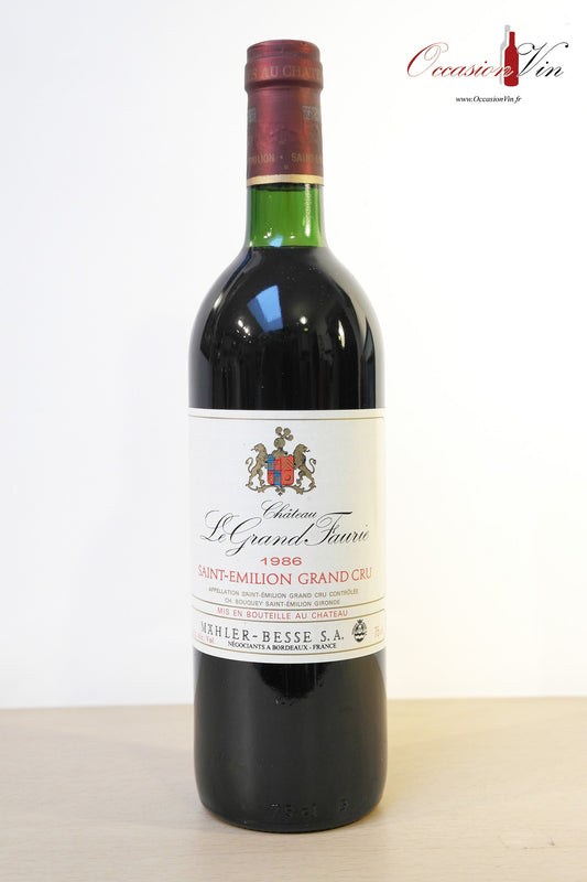 Château le  Grand Faurie Vin 1986