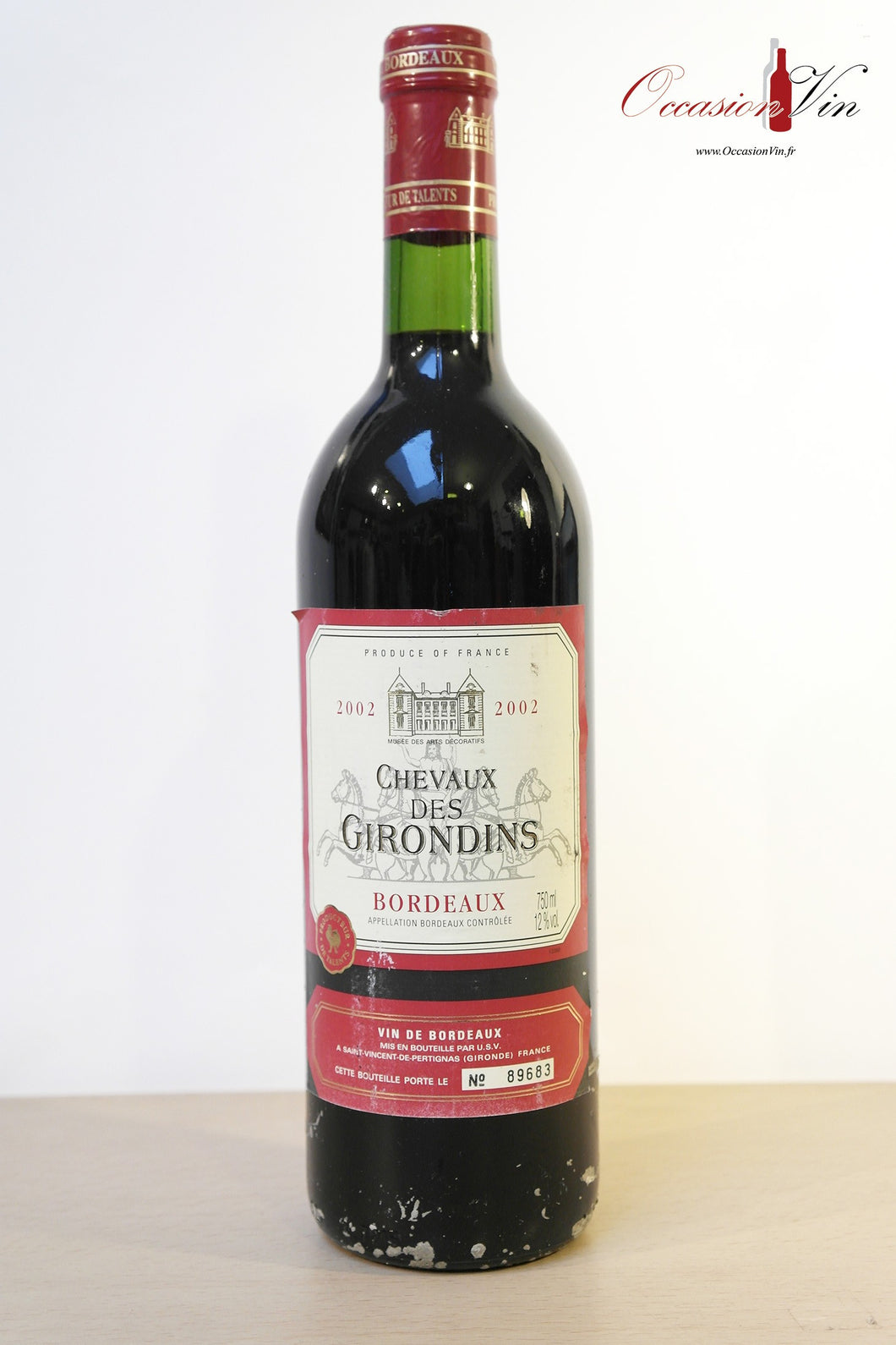 Chevaux des Girondins Vin 2002