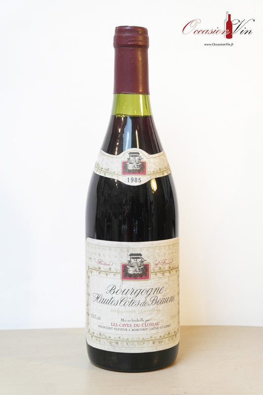 Bourgogne les Caves du Closeau Vin 1985