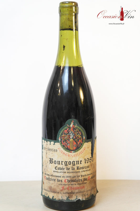 Bourgogne F Chaubenet Vin 1986