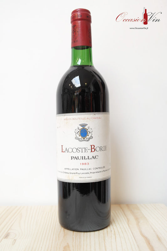 Lacoste-Borie Vin 1983