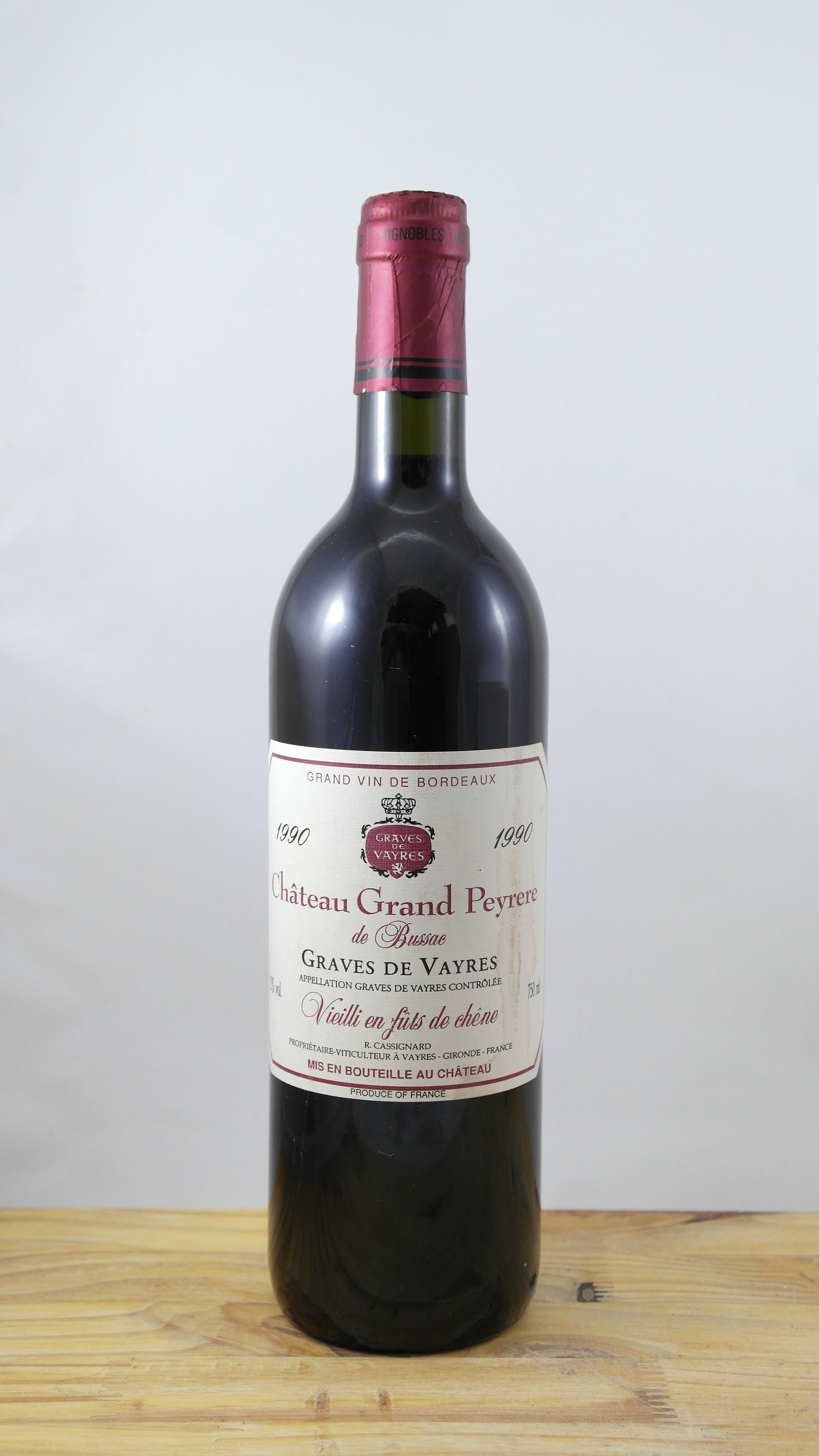 Château Grand Peyrere Vin 1990