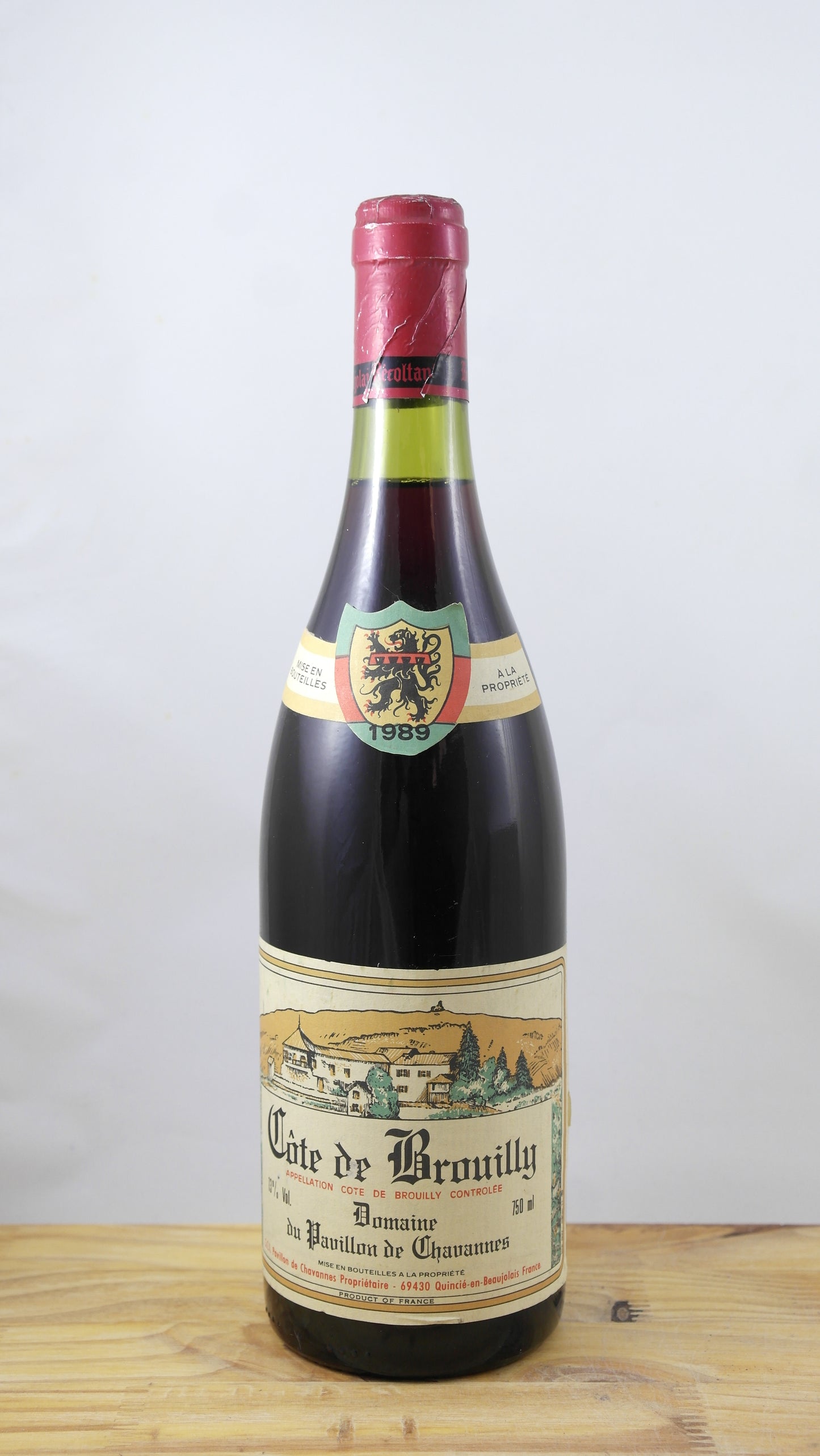 Côte de Brouilly Domaine du Pavillon de Chavannes Vin 1989