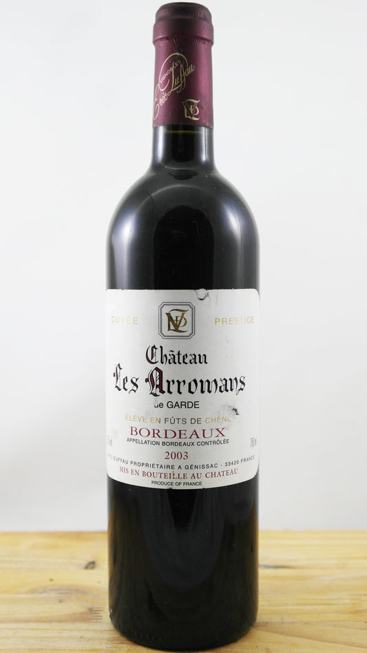Château Les Arromans de Garde Cuvée Prestige Vin 2003