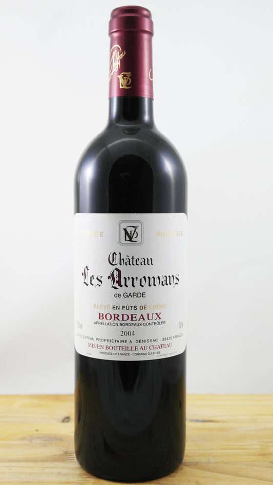 Château Les Arromans de Garde Cuvée Prestige Vin 2004