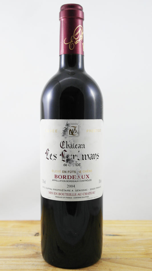 Château Les Arromans de Garde Cuvée Prestige ELA Vin 2004