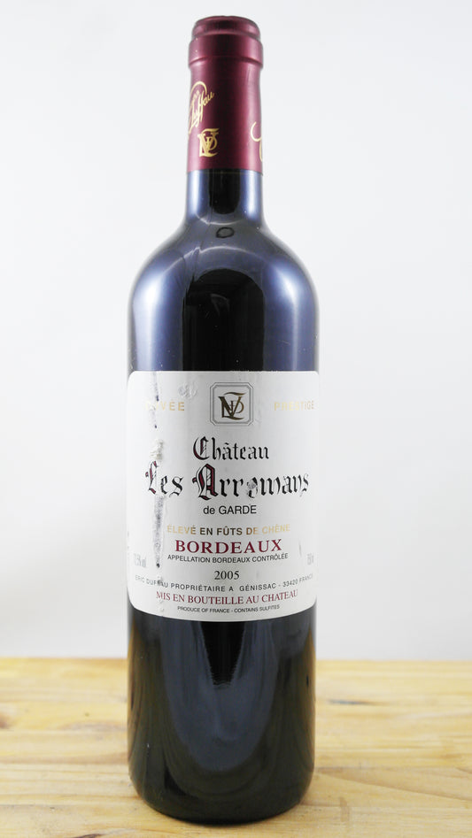 Château Les Arromans de Garde Cuvée Prestige  2006 Vin 2005