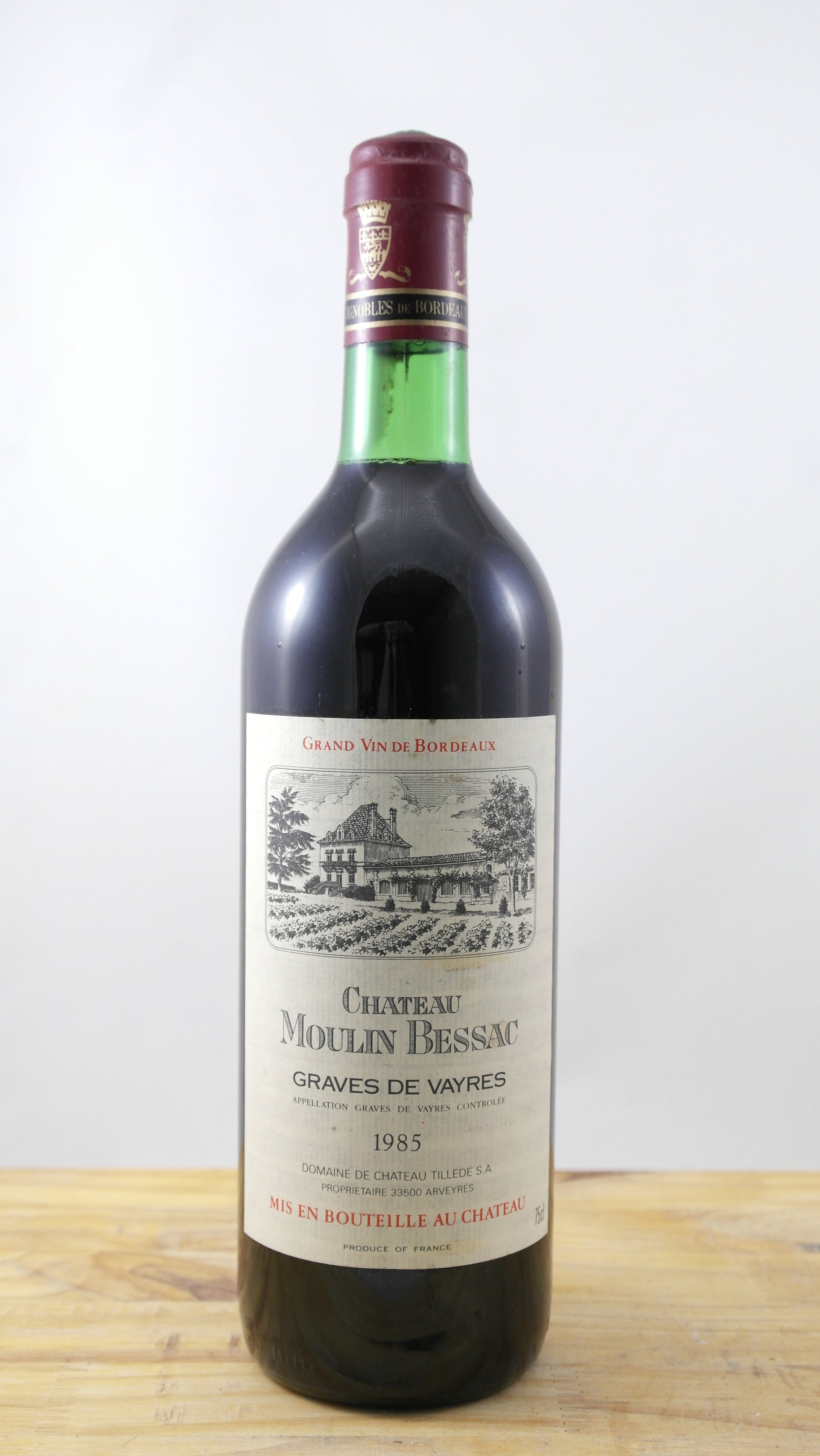 Château Moulin Bessac Vin 1985