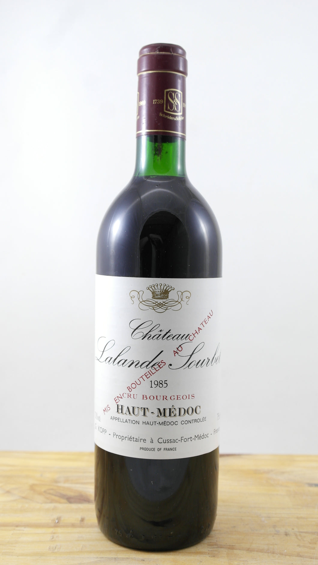 Château Lalande Sourbet Vin 1985