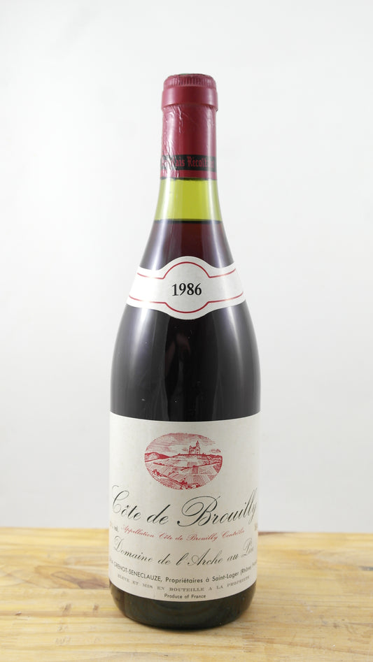 Côte de Brouilly Domaine de l’Arche au Pin Vin 1986
