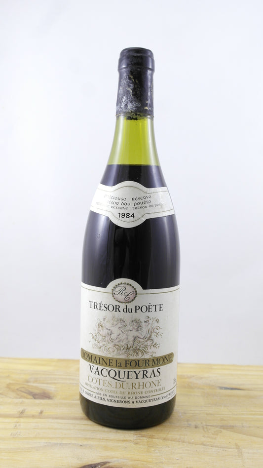 Trésor du Poète Domaine La Fourmone Vaqueyras Vin 1984
